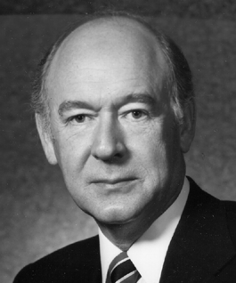 A photo of former Idaho governor Cecil D. Andrus.